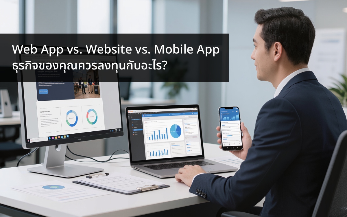 Web App vs. Website vs. Mobile App: ธุรกิจของคุณควรลงทุนกับอะไร?
